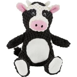 New Arrival 21 Frisco Cow Textured Plush Squeaky Dog Toy
