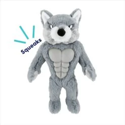 Frisco Wolf Muscle Plush Squeaky Dog Toy -Frisco 147082 PT2. AC SS1800 V1691776574