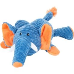 New Arrival 11 Frisco Corduroy Plush Squeaking Elephant Dog Toy