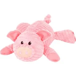 New Arrival 15 Frisco Corduroy Plush Squeaking Pig Dog Toy