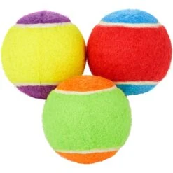 Frisco 13 Frisco Fetch Squeaking Colorful Tennis Ball Dog Toy