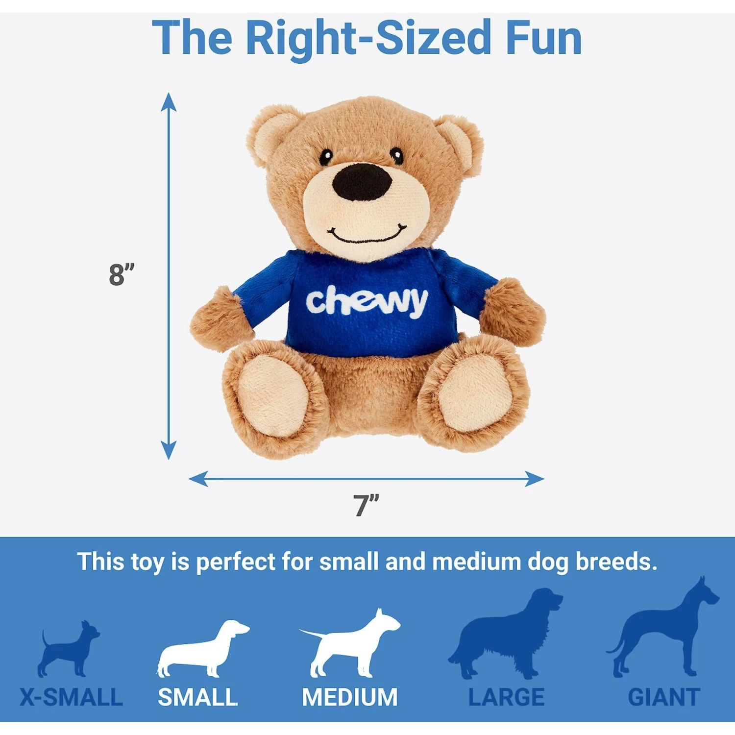 Frisco Chewy Bear Plush Squeaky Dog Toy 2 Frisco Chewy Bear Plush Squeaky Dog Toy - Image 2