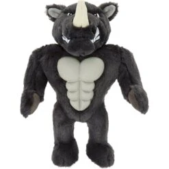 New Arrival 5 Frisco Rhino Muscle Plush Squeaky Dog Toy