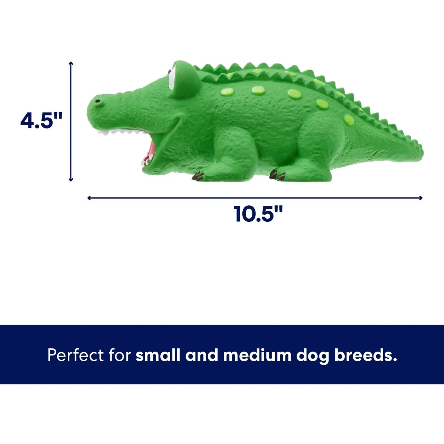 Frisco Alligator Latex Squeaky Dog Toy 2 Frisco Alligator Latex Squeaky Dog Toy - Image 2