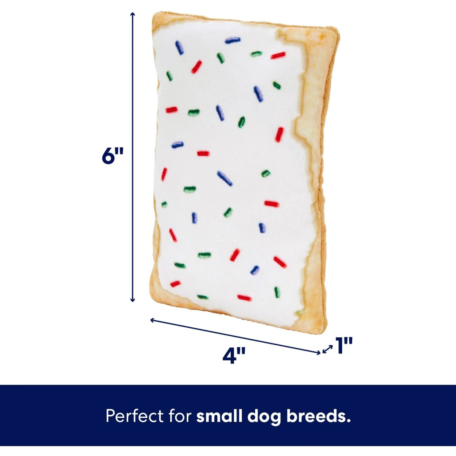 Frisco Frosted Pastry Stuffing-Free Flat Plush Squeaky Dog Toy 2 Frisco Frosted Pastry Stuffing-Free Flat Plush Squeaky Dog Toy - Image 2