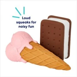 Frisco Ice Cream Sandwich & Ice Cream Cone Latex Squeaky Dog Toy 7 Frisco Ice Cream Sandwich & Ice Cream Cone Latex Squeaky Dog Toy -Frisco 213840 PT2. AC SS1800 V1695748351