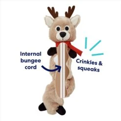 Frisco Holiday Reindeer Bungee Plush Squeaky Dog Toy 7 Frisco Holiday Reindeer Bungee Plush Squeaky Dog Toy -Frisco 228555 PT2. AC SS1800 V1694809545