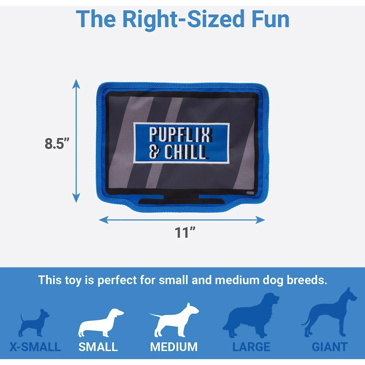 Frisco Zoomies & Chill TV Flat Plush Squeaky Dog Toy 2 Frisco Zoomies & Chill TV Flat Plush Squeaky Dog Toy - Image 2