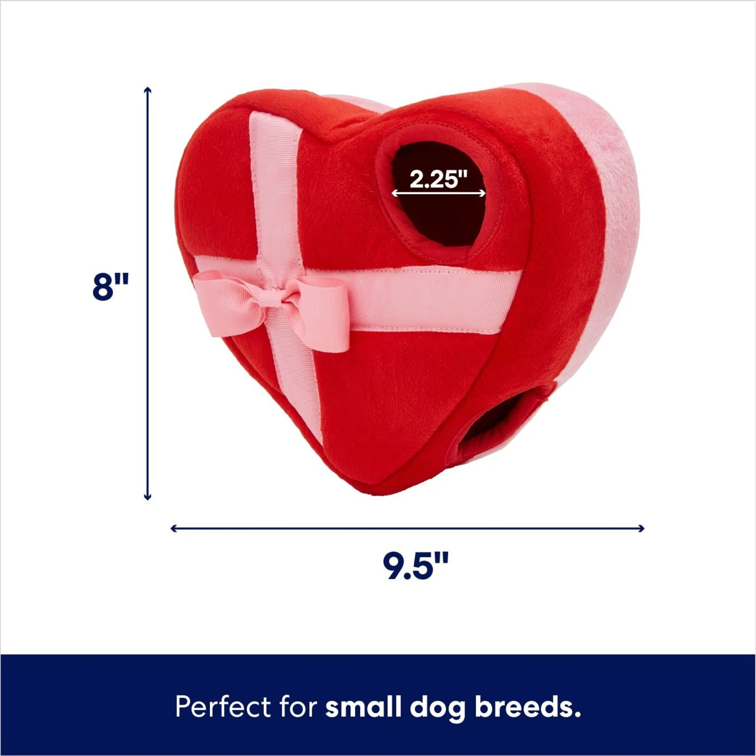 Frisco Valentine Box Of Chocolates Hide & Seek Puzzle Plush Squeaky Dog Toy 2 Frisco Valentine Box Of Chocolates Hide & Seek Puzzle Plush Squeaky Dog Toy - Image 2
