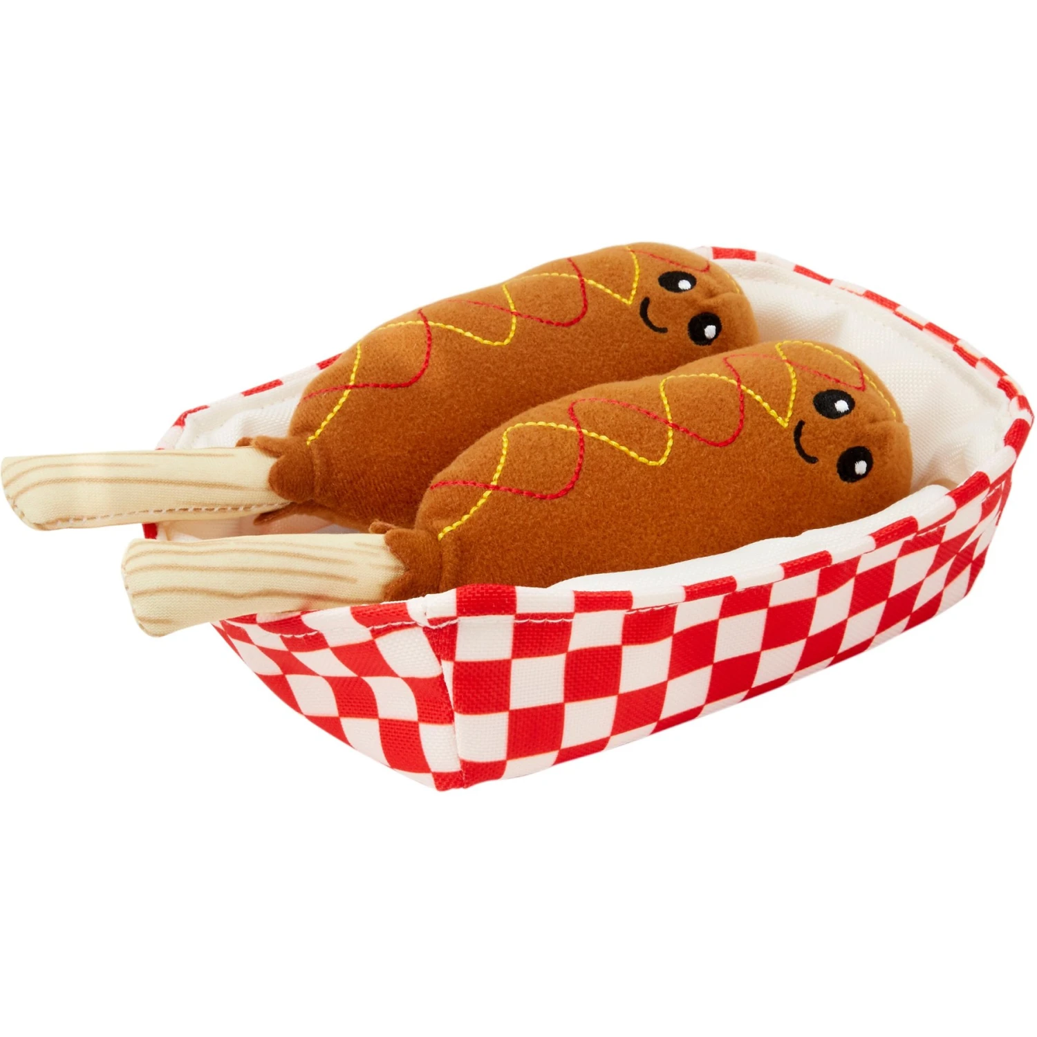 Frisco Corndog Interactive Plush Squeaky Dog Toy 1 Frisco Corndog Interactive Plush Squeaky Dog Toy