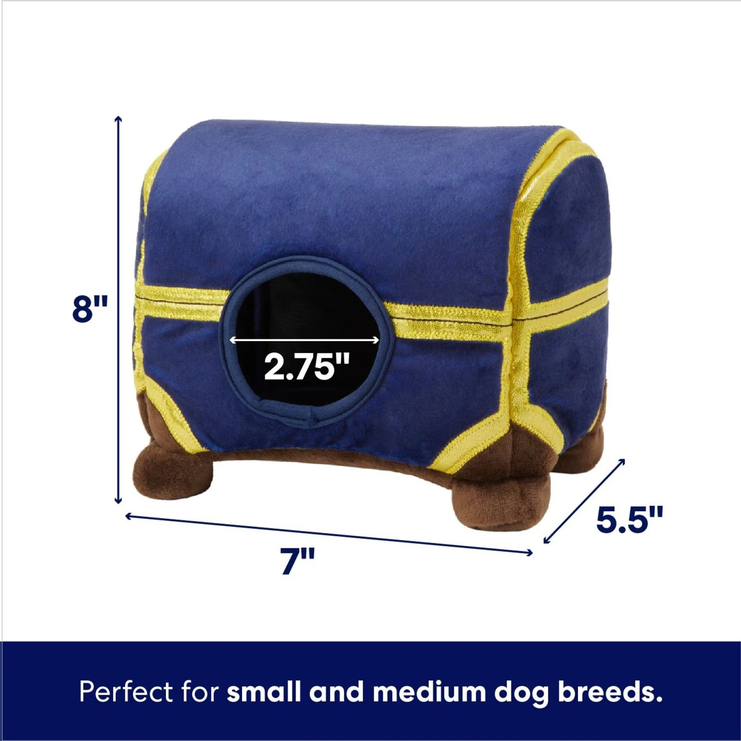 Frisco Magic Chest Hide & Seek Puzzle Plush Squeaky Dog Toy 2 Frisco Magic Chest Hide & Seek Puzzle Plush Squeaky Dog Toy - Image 2