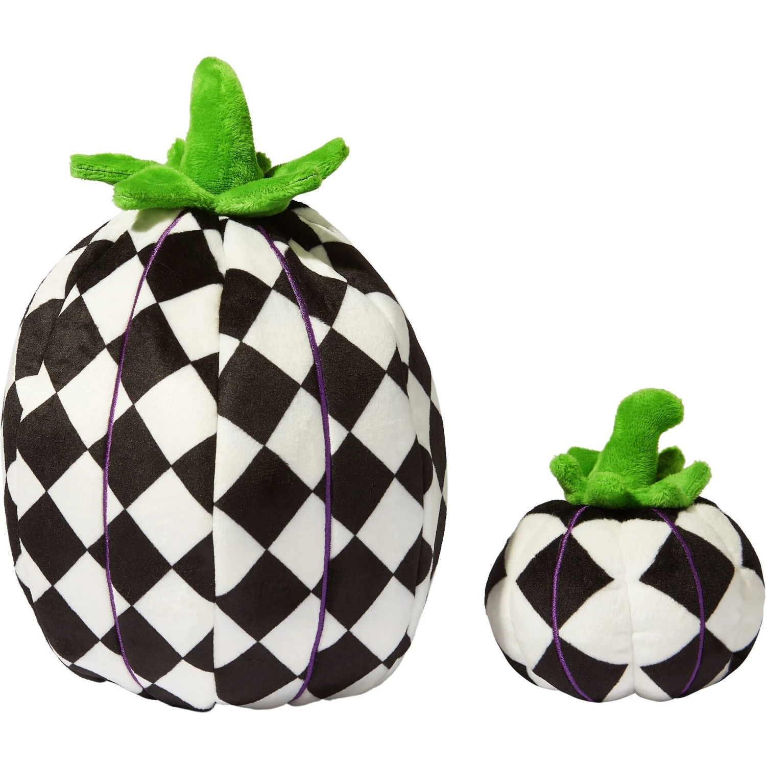 Frisco Halloween Fancy Pumpkin 2-in-1 Plush Squeaky Dog Toy 3 Frisco Halloween Fancy Pumpkin 2-in-1 Plush Squeaky Dog Toy - Image 3