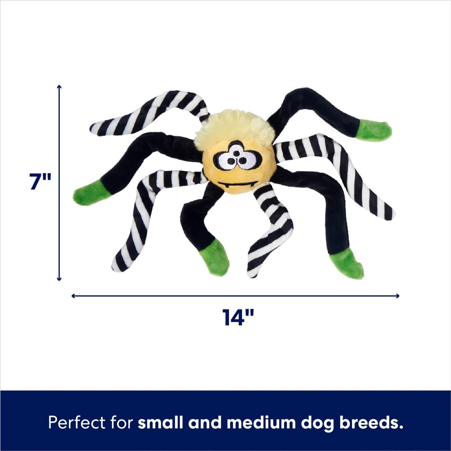 Frisco Halloween Spider Plush Squeaky Dog Toy 2 Frisco Halloween Spider Plush Squeaky Dog Toy - Image 2