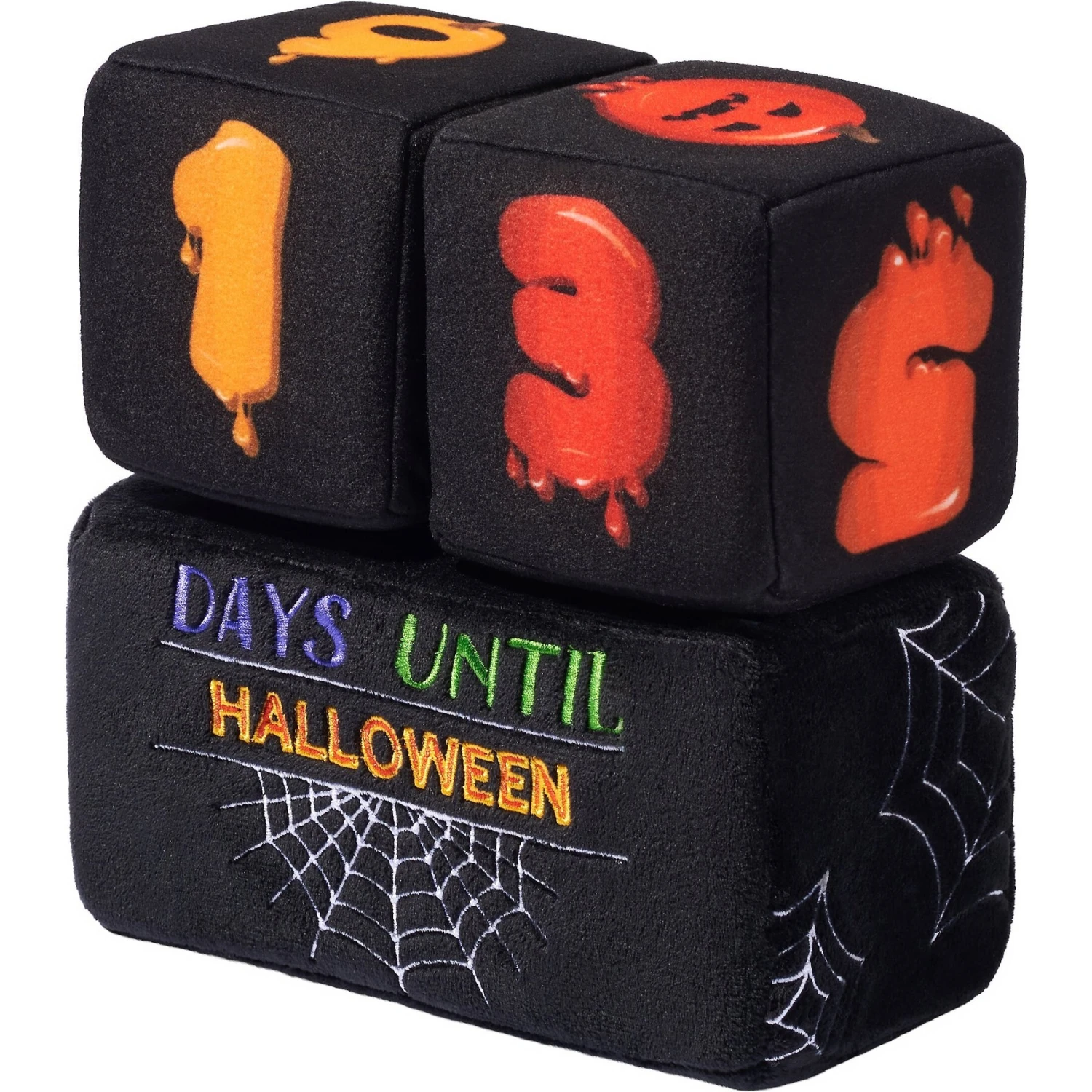 Frisco Halloween 30 Days Of Halloween Countdown Blocks Plush Squeaky Dog Toy 1 Frisco Halloween 30 Days Of Halloween Countdown Blocks Plush Squeaky Dog Toy