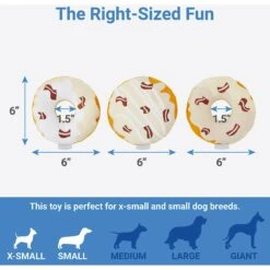 Frisco Fall Maple Bacon Donuts Plush Squeaky Dog Toy, 3 Count 6 Frisco Fall Maple Bacon Donuts Plush Squeaky Dog Toy, 3 Count -Frisco 285613 PT2. AC SS1800 V1633969278