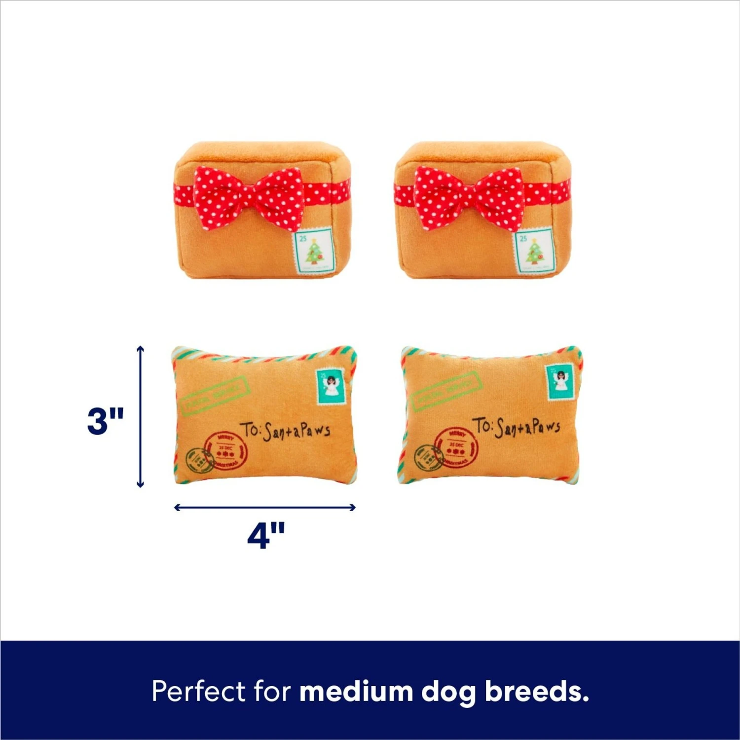 Frisco Holiday North Pole Mailbox Hide & Seek Puzzle Plush Squeaky Dog Toy 3 Frisco Holiday North Pole Mailbox Hide & Seek Puzzle Plush Squeaky Dog Toy - Image 3