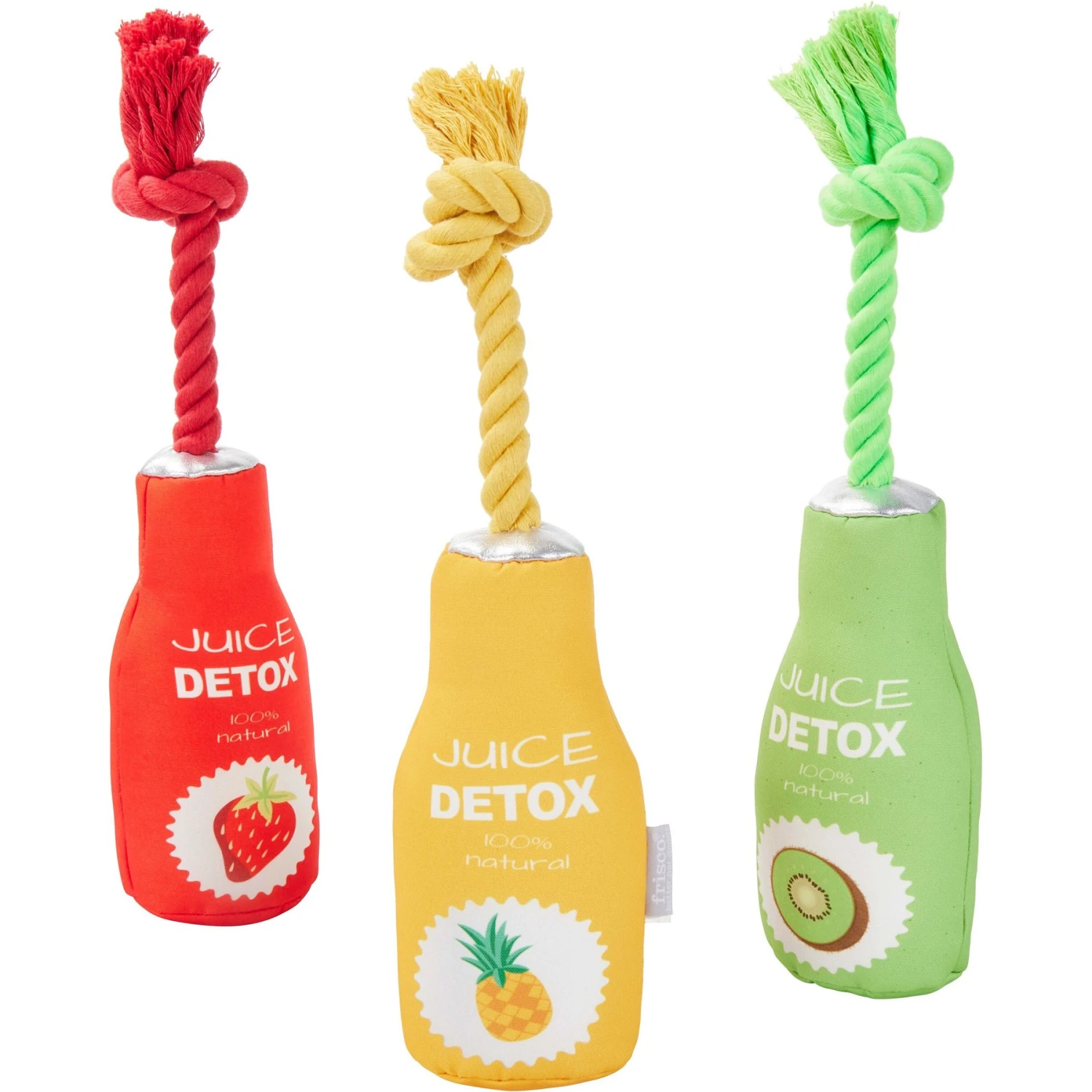 Frisco New Year, New Me Juice Cleanse Plush Squeaky Dog Toy 1 Frisco New Year, New Me Juice Cleanse Plush Squeaky Dog Toy