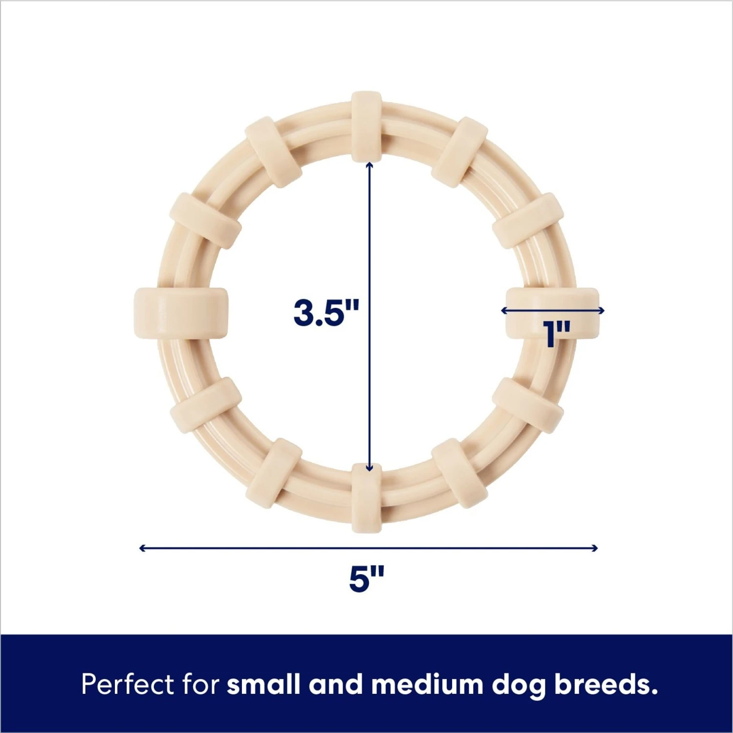 Frisco Ring Tough Nylon Chew Dog Toy, Chicken Flavor 2 Frisco Ring Tough Nylon Chew Dog Toy, Chicken Flavor - Image 2