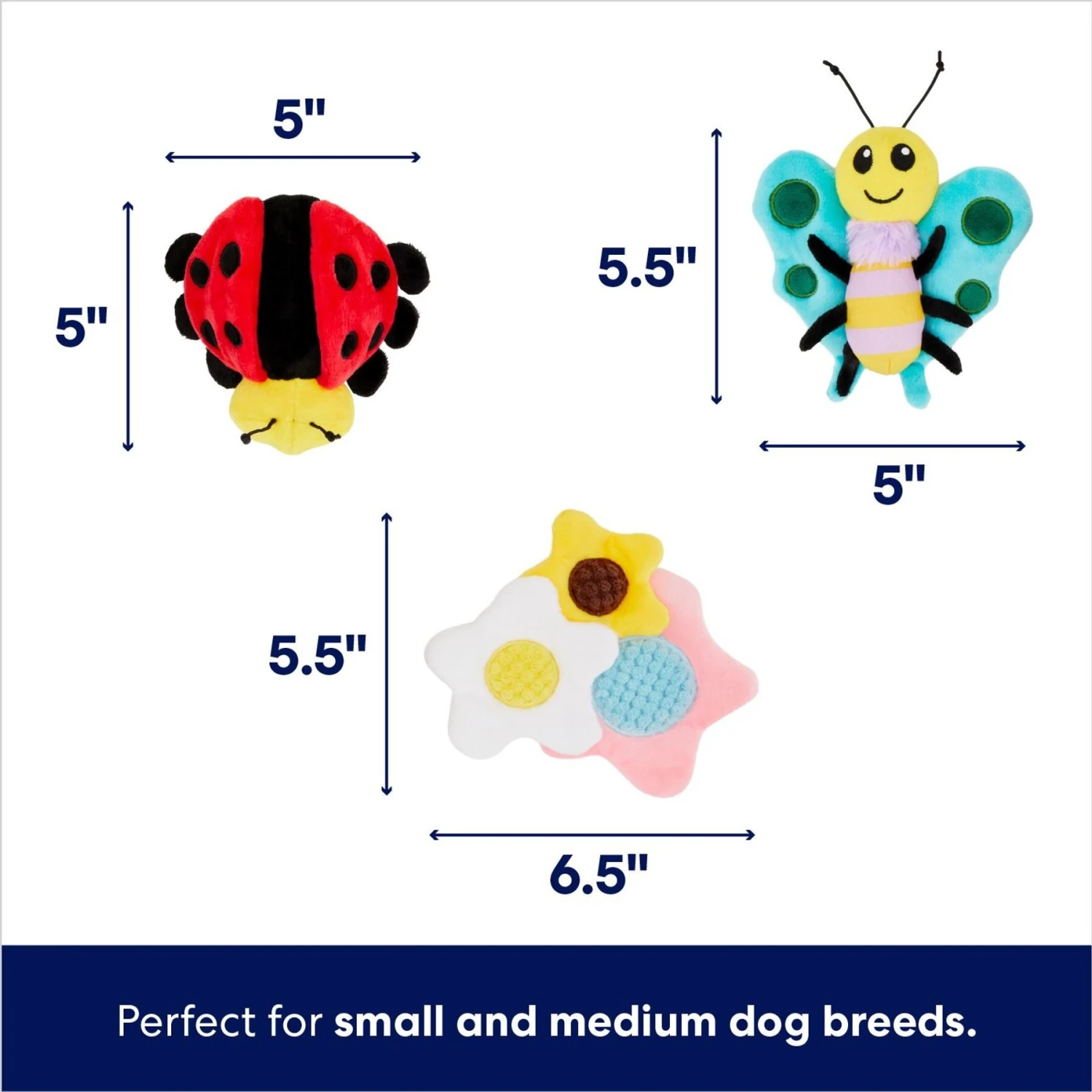 Frisco Spring Pack Plush Squeaky Dog Toy 2 Frisco Spring Pack Plush Squeaky Dog Toy - Image 2