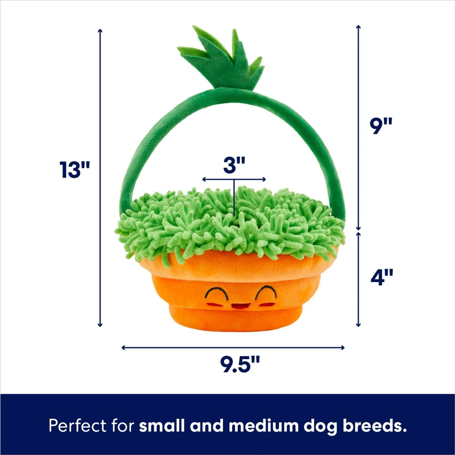 Frisco Easter Basket Hide & Seek Puzzle Plush Squeaky Dog Toy 2 Frisco Easter Basket Hide & Seek Puzzle Plush Squeaky Dog Toy - Image 2