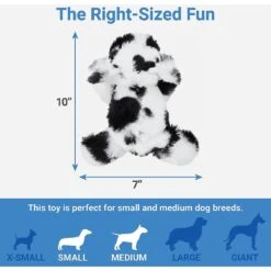 Frisco Cow Plush Squeaky Dog Toy & Playology Scented Dual Layer Ring Dog Toy -Frisco 319488 PT2. AC SS1800 V1630623994