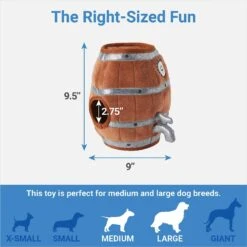 Frisco Beer & Keg Plush Squeaky Dog Toy, 4 Count 6 Frisco Beer & Keg Plush Squeaky Dog Toy, 4 Count -Frisco 327047 PT2. AC SS1800 V1648563981