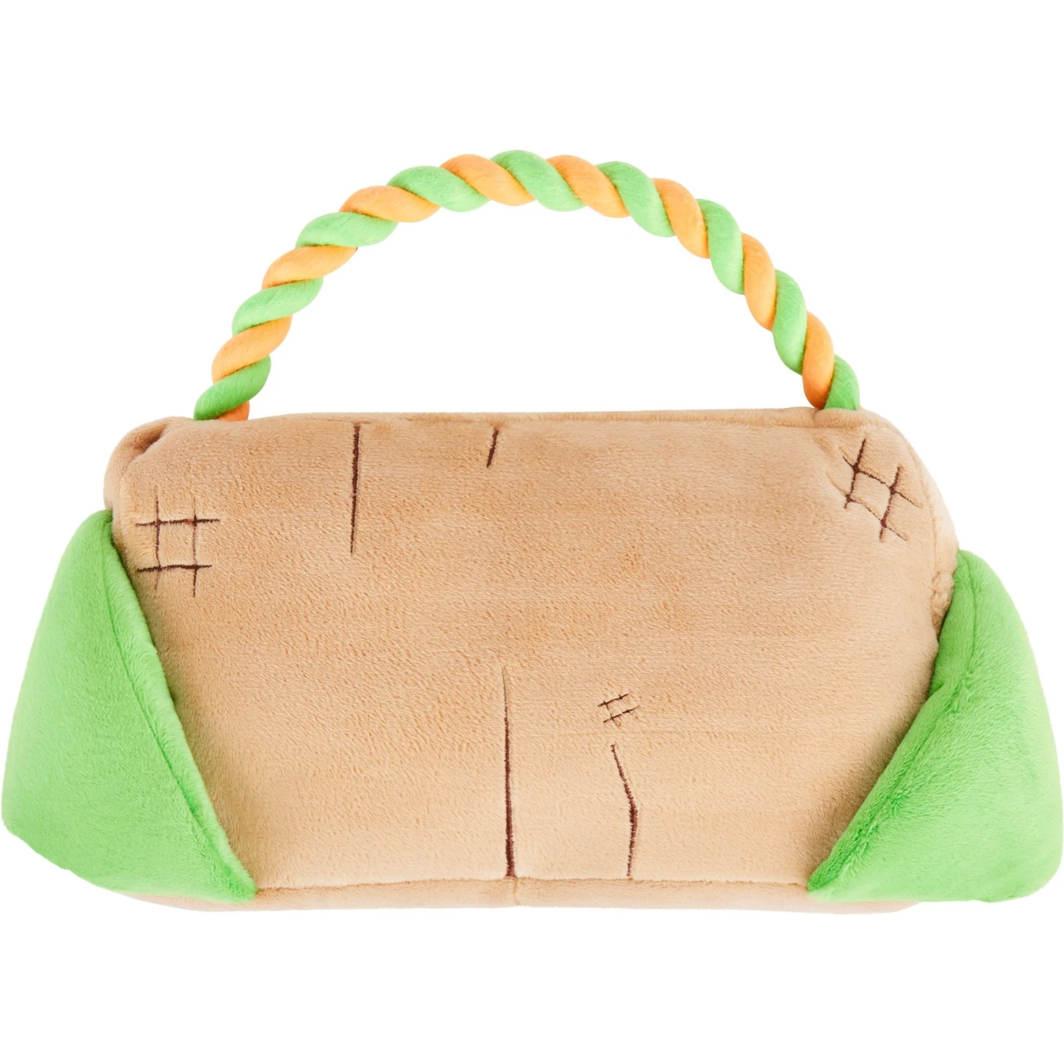 Frisco Halloween "Will Do Tricks For Treats" Sign Plush With Rope Squeaky Dog Toy 3 Frisco Halloween "Will Do Tricks For Treats" Sign Plush With Rope Squeaky Dog Toy - Image 3