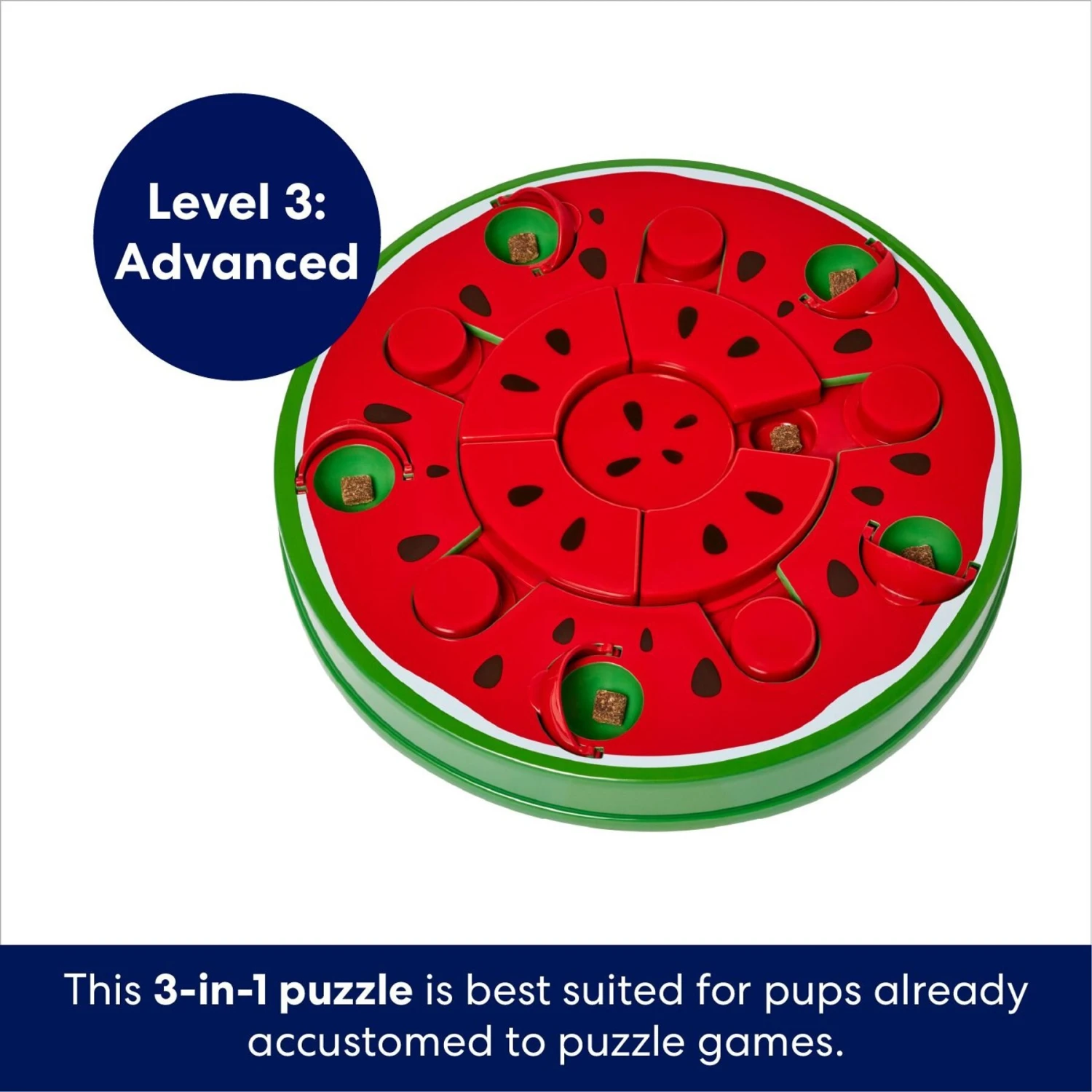Frisco Watermelon Interactive Puzzle Dog Toy, Advanced 5 Frisco Watermelon Interactive Puzzle Dog Toy, Advanced - Image 5