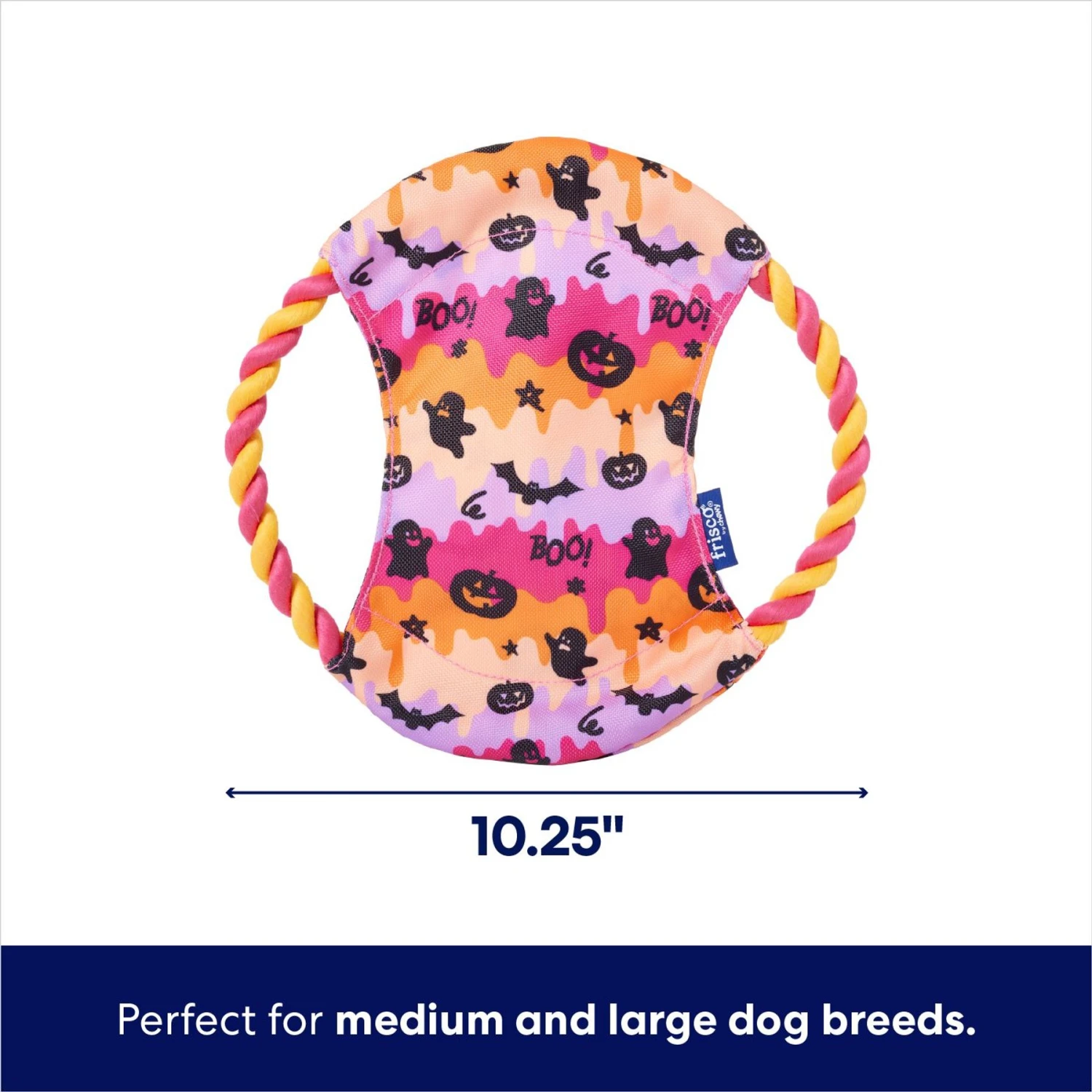 Frisco Halloween Ghost Swirl Fetch Flyer Dog Toy 2 Frisco Halloween Ghost Swirl Fetch Flyer Dog Toy - Image 2