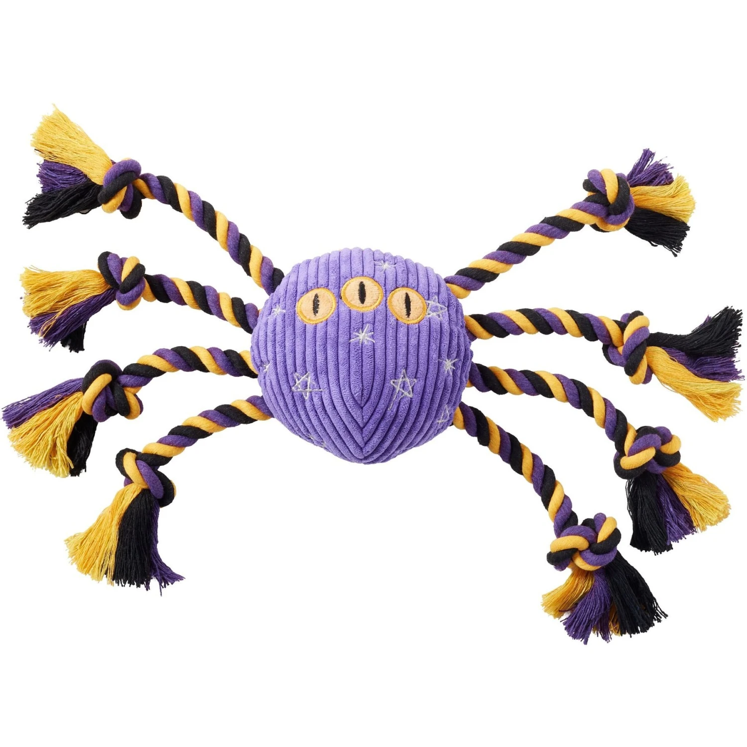 Frisco Halloween Magical Spider Plush With Rope Squeaky Dog Toy 1 Frisco Halloween Magical Spider Plush With Rope Squeaky Dog Toy