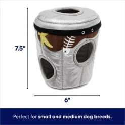 Frisco Trash Can & Raccoons Hide & Seek Puzzle Plush Squeaky Dog Toy & ZippyPaws Burrow Squeaky Hide & Seek Plush Dog Toy, Hedgehog Den -Frisco 947446 PT2. AC SS1800 V1693920157