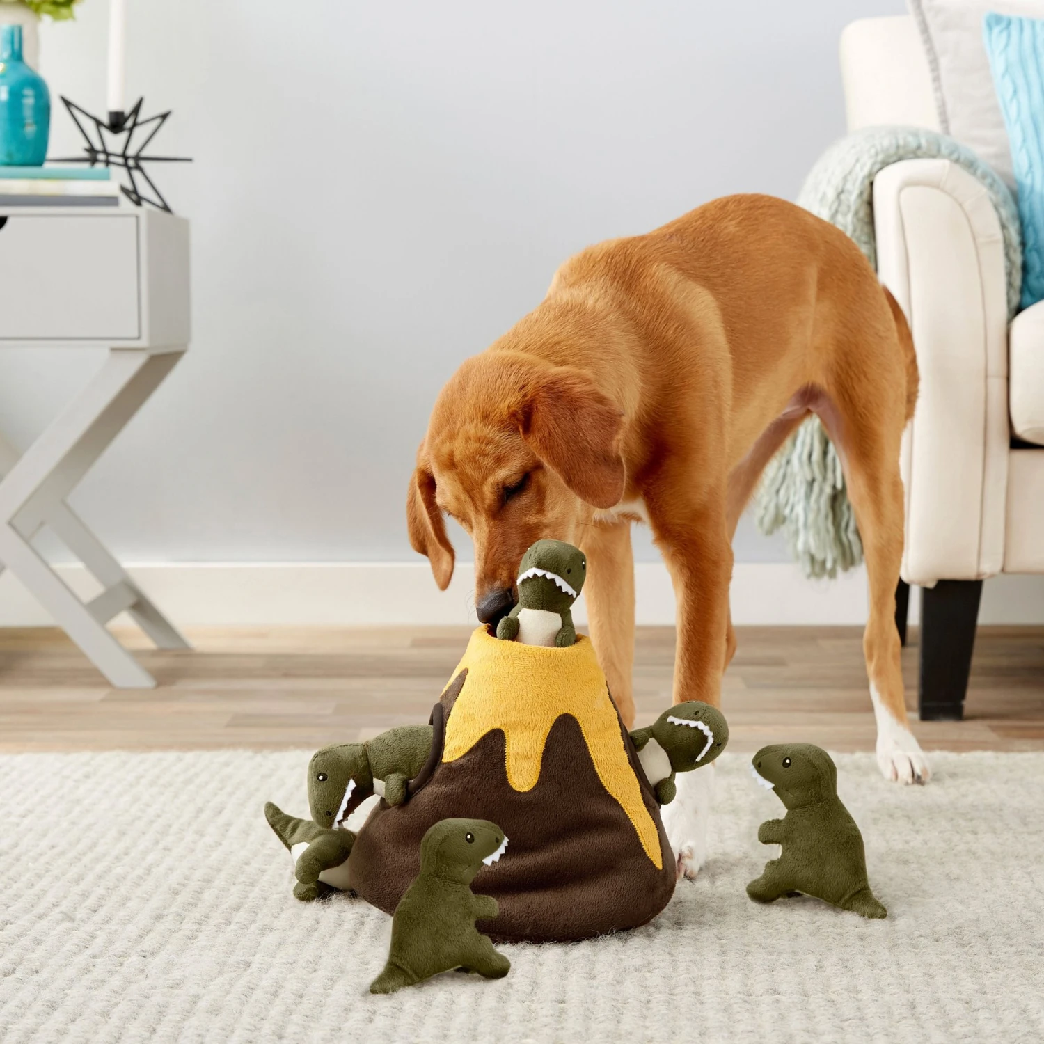 Frisco Volcano Hide & Seek Puzzle Plush Squeaky Dog Toy & Frisco Trash Can & Raccoons Hide & Seek Puzzle Plush Squeaky Dog Toy 5 Frisco Volcano Hide & Seek Puzzle Plush Squeaky Dog Toy & Frisco Trash Can & Raccoons Hide & Seek Puzzle Plush Squeaky Dog Toy - Image 5