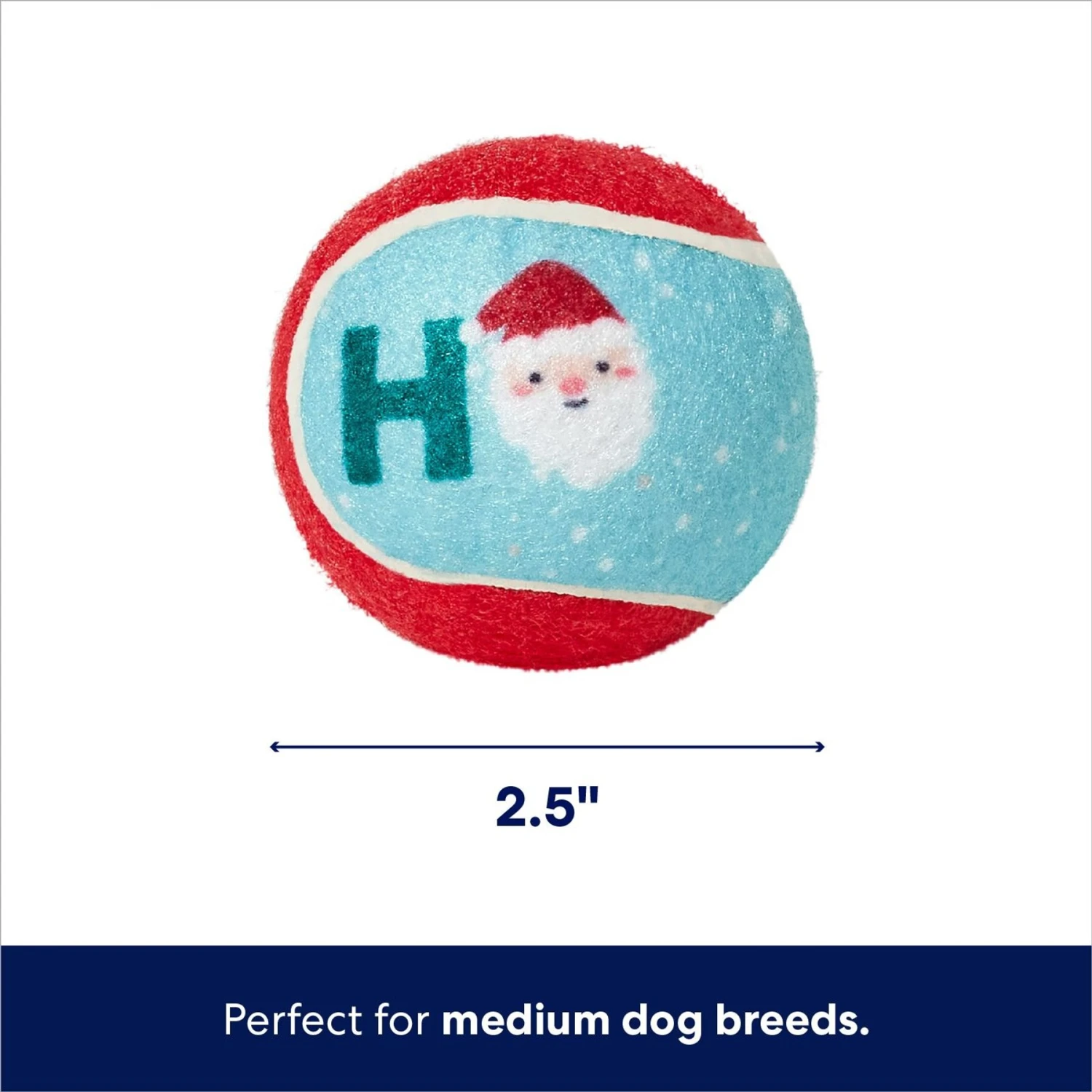 Frisco Holiday Ho Ho Ho Fetch Squeaky Tennis Ball Dog Toy & Frisco Holiday Arctic Friends Stuffing-Free Skinny Plush Squeaky Dog Toy 3 Frisco Holiday Ho Ho Ho Fetch Squeaky Tennis Ball Dog Toy & Frisco Holiday Arctic Friends Stuffing-Free Skinny Plush Squeaky Dog Toy - Image 3